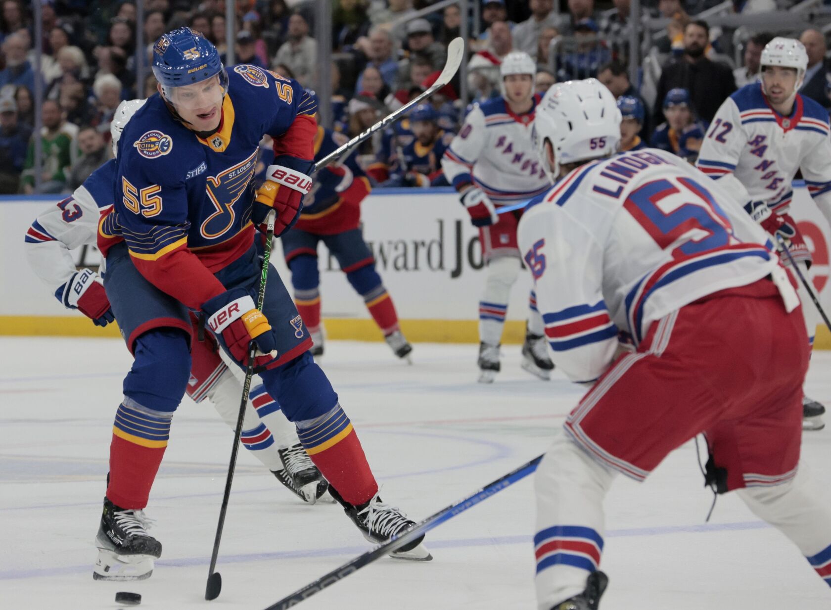 St. Louis Blues host New York Rangers